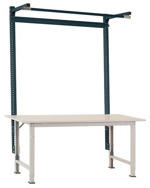 Manuflex Aufbauportal mit Ausleger in Anthrazit RAL 7016, für PACKPOOL Spezial mit Breite von 2000 mm, AS1623.7016