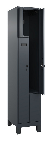 C+P Z-Spind Evolo PLUS, Füße, 2 Fächer, 1950x400x500mm, 7016/7016, 049013-122 S10020