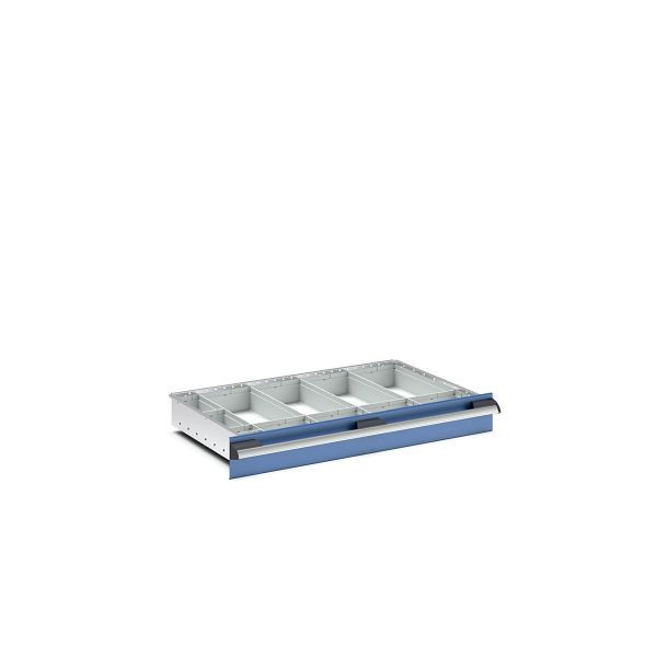 bott cubio Sortiment mit 12 Boxen, BxTxH: 800x525x68mm, Kunststoff / RAL 7035, 43020765