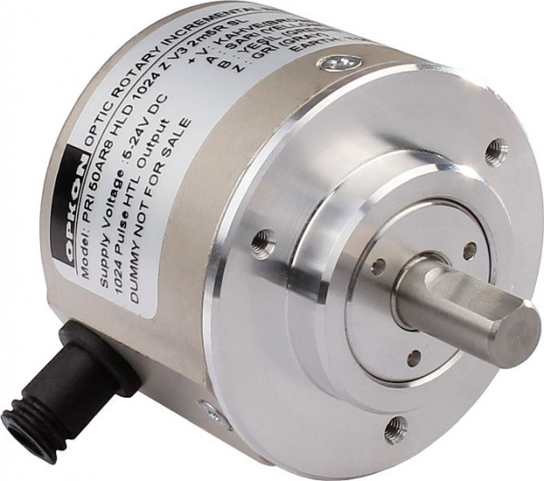 Opkon Modell PRI50A Inkrementale Drehgebers PRI 50AR8 HLD 400 Z V3 2M5R SL, 50mm Spannflanschgehäuse, 400 ppr Auflösung, OP4.10.03.01.1739
