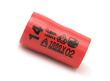 Lemp Steckschlüssel Einsatz 14mm 3/8" normal 12 kt, 135214