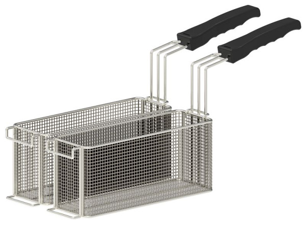Casselin Frittierkorb Set 2 x 4,5 L - Für 10 Liter Fritteuse, CL2PF10
