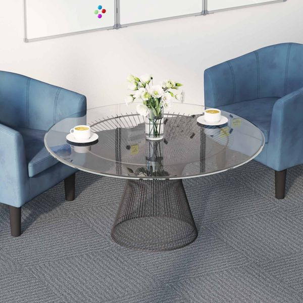 vidaXL Teppichfliese Hellgrau 50 x 50 cm 36-teilig PP und Bitumen, 42032446
