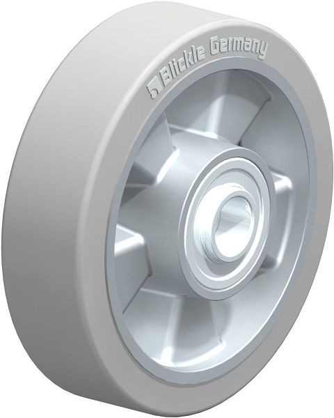 Blickle ALEV 140/20K-SG Rad aus Elastik-Vollgummi, Grau, 647636