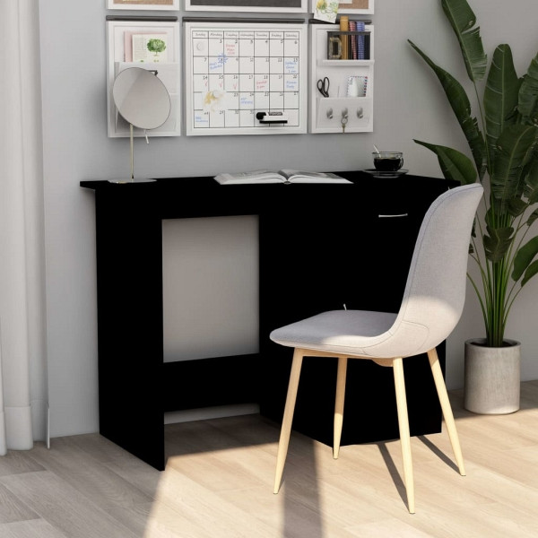 vidaXL Schreibtisch Schwarz 100x50x76 cm Holzwerkstoff, 801081
