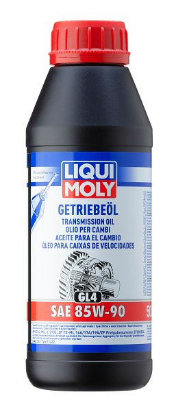 LIQUI MOLY Getriebeöl (GL4) SAE 85W-90, Dose Kunststoff, VE: 0,5 Liter, 1403
