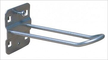 ADB Halter für SB-Verpackungen, passend für Eurolochung (10x10 mm / 38x38 mm), Ø: 5 mm, Maße LxB: 125 mm x 30 mm, 23185