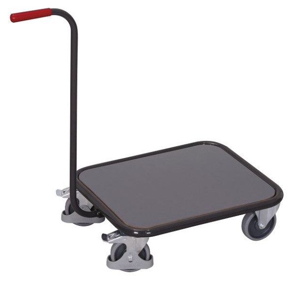 VARIOfit Griffroller mit Boden, Ladefläche: 605 x 500 mm, RAL 7016 anthrazitgrau, sw-500.800/AG