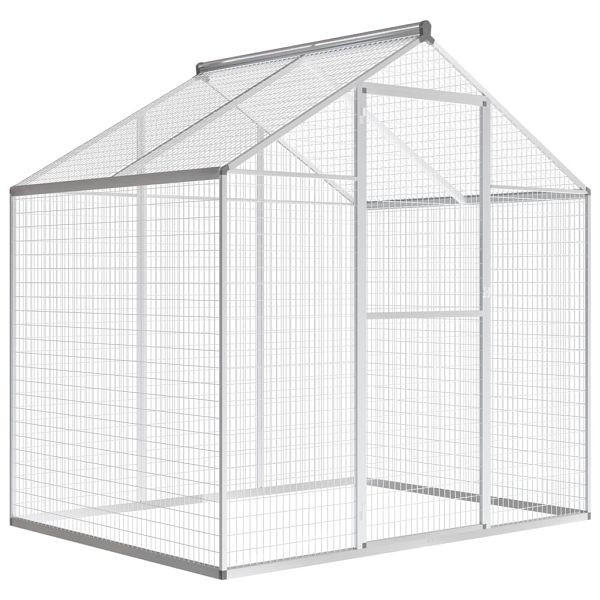 vidaXL Außenvoliere Aluminium 178x122x194 cm, 43557, 8718475558958