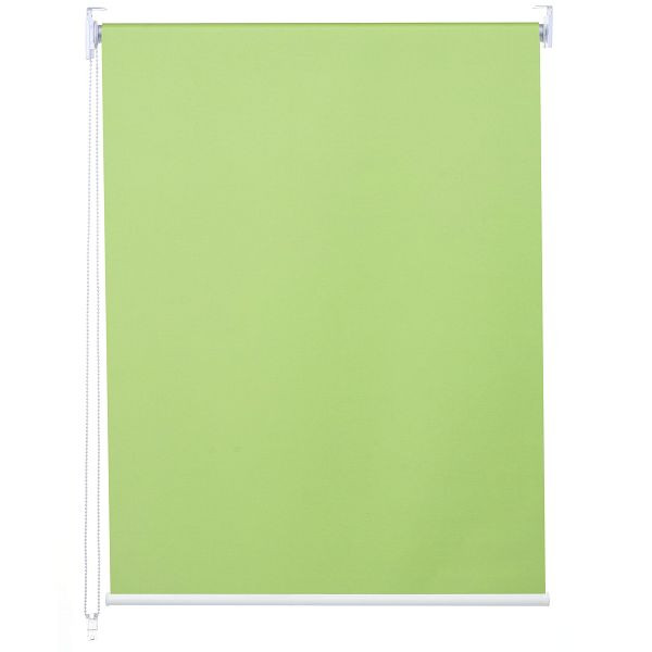 Mendler Rollo HWC-D52, Fensterrollo Seitenzugrollo Jalousie, 70x160cm Sonnenschutz Verdunkelung blickdicht, hellgrün, 63303