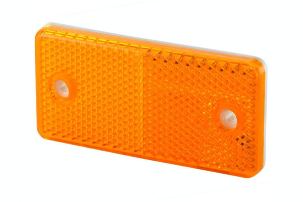 HELLA Rückstrahler, Lichtscheibenfarbe: gelb, rechteckig /geschraubt, für waagerechte Befestigung, CCC, links/rechts, 8RA 003 326-071