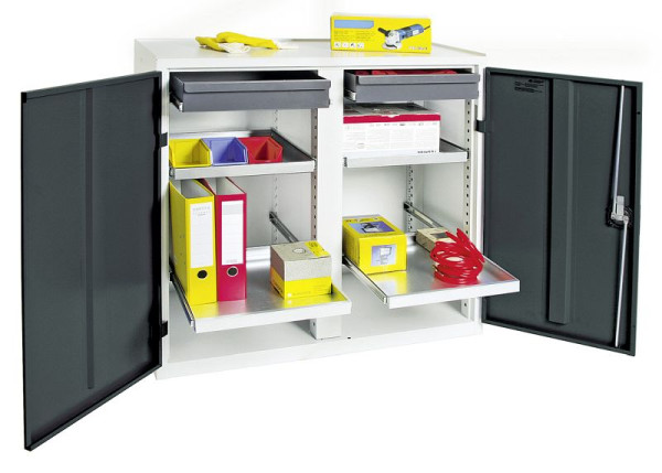 stumpf TM Werkzeug- und Materialschrank 3000, RAL 7035/7016, 2 Schubladen, 4 Wannen, 3002271