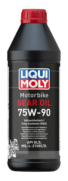 LIQUI MOLY Getriebeöl Motorbike Gear Oil 75W-90, Dose Kunststoff, VE: 1 Liter, 3825