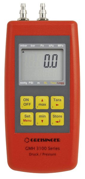 Greisinger GMH 3181-07B Feinmanometer -10,0 - +420,0 mbar (-7,5 - +315,0 mmHg) mit Datenlogger, 600415