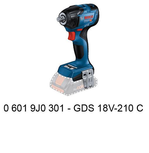 Bosch Akku-Drehschlagschrauber GDS 18V-210 C in L-BOXX, 06019J0301