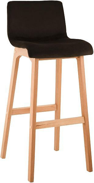 CLP Barhocker Hoover Samt Natura, braun, 327002, 4255716369941