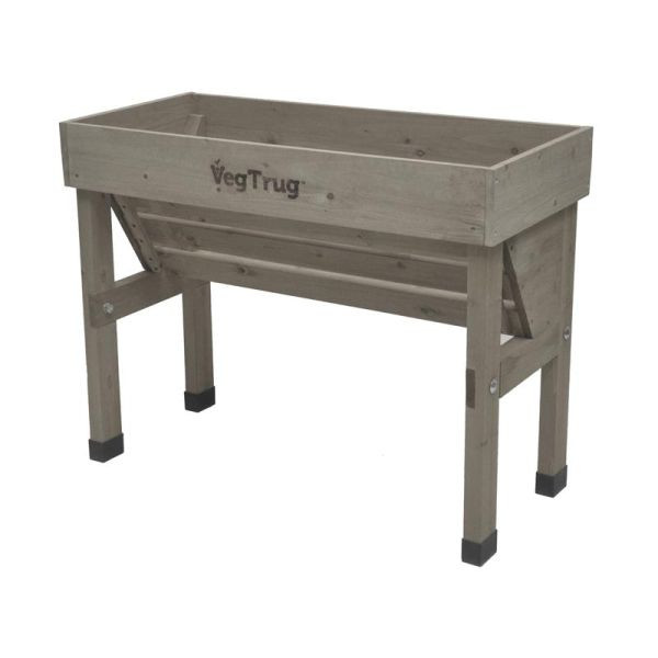 VegTrug Hochbeet Wallhugger 103 x 46 x 80cm VegTrug Farbe: Greywash, 1017