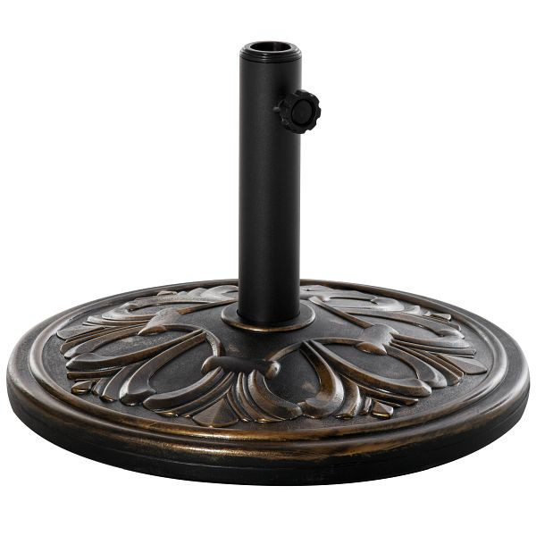 Outsunny Sonnenschirmständer 13 kg Schirmständer Schirmstangen mit 35 mm/38 mm/48 mm Durchmesser Schirmhalter für Garten, Balkon, 84D-046