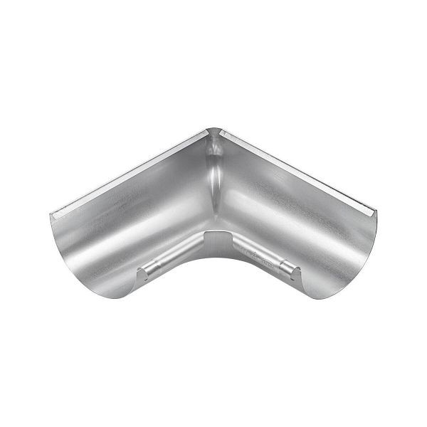 Grömo Zink-Rinnenwinkel 90Grad, 333mm, Inneneck, halbrund 62308, 106508