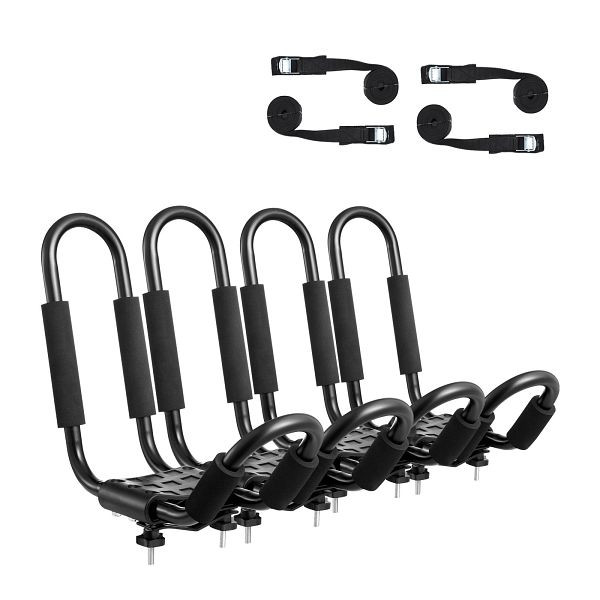 VEVOR Kajak-Dachgepäckträger, 2 Paar J-Bar, Weich, Befestigung Oben, Surfbrett, Kanu, SUP, Skiboard, Montage an Auto, SUV, Lkw, JXBKZDKHJG4J6TEJQV0