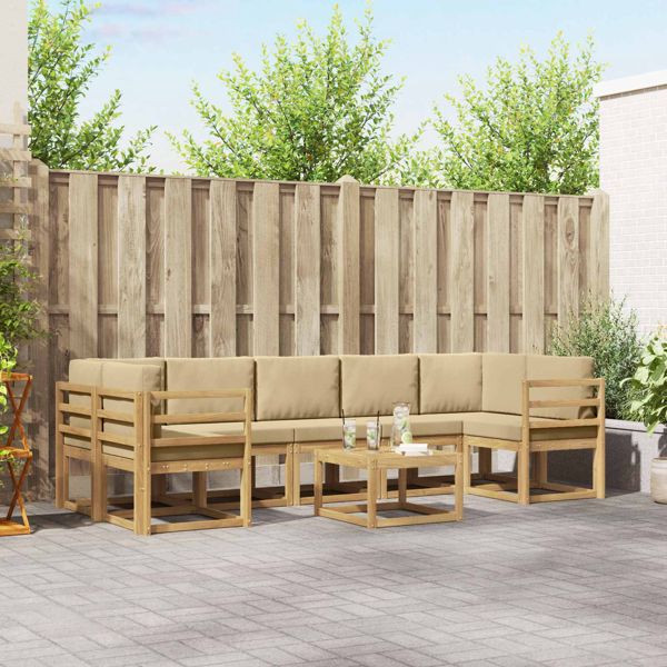 vidaXL Outdoor-Sofagarnitur 6-teilig, 3387372, 8721288778802