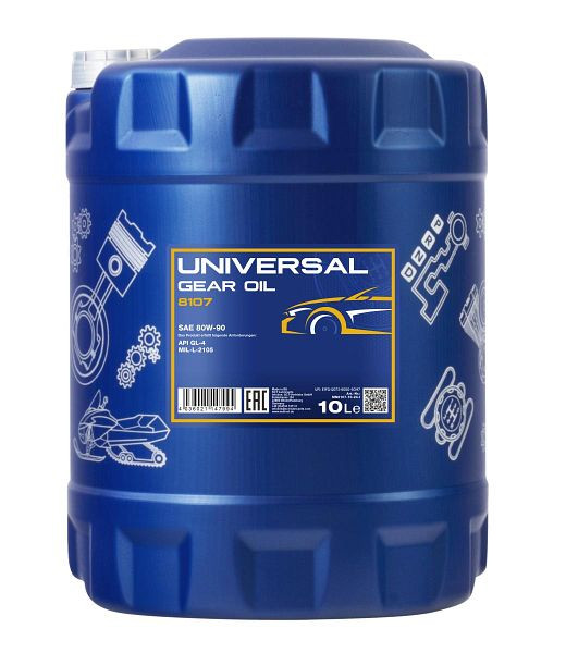 MANNOL Getriebeöl 8107 Universal 80W-90 GL-4, VE: 10 l, MN8107-10