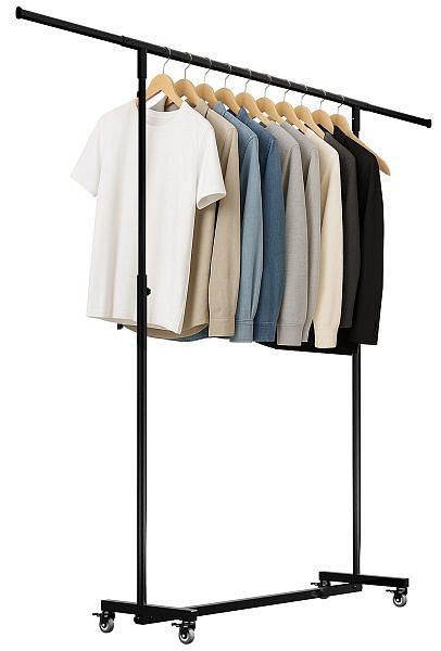 CLP Klappbare Kleiderständer Soran 150x50x188 mm, schwarz, 326463
