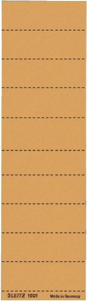 LEITZ 1901 Blanko-Schildchen, Karton, 100 Stück, orange, 1901-00-45