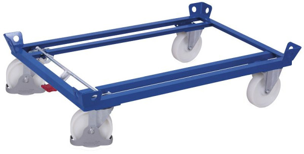 VARIOfit Fahrgestell, Ladefläche: 1.210 x 810 mm, RAL 5010 enzianblau, Radsatz: Bereifung aus Polyamid, sw-870.400