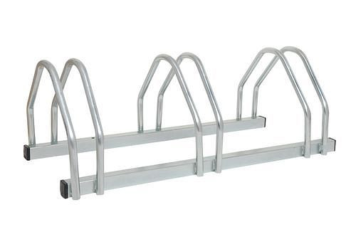 Moravia Fahrradständer für 3 Fahrräder, Tiefe 330 mm, für ein- und zweiseitiges Einstellen, 271686