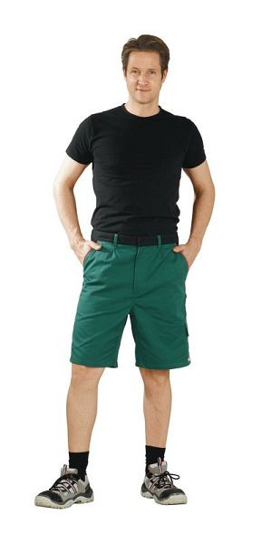 Planam Highline Shorts, grün/schwarz/rot, Größe L, 2375052