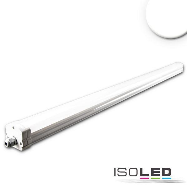 ISOLED LED Linearleuchte mit HF-Bewegungssensor 160cm, 45W, IP65, neutralweiß, 114653