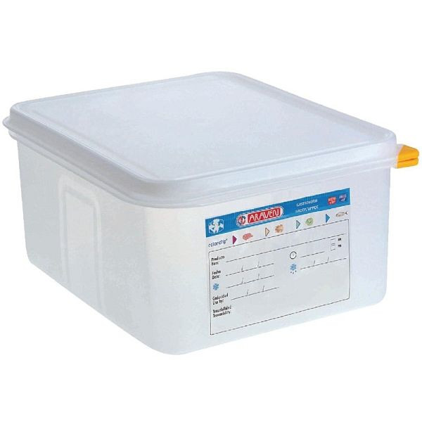 Araven GN1/2 Lebensmittelbehälter 10L, 20 cm, 4er Pack, T988