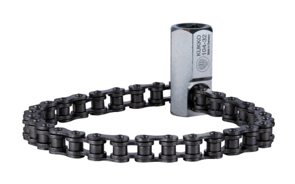 KUKKO Kettenschlüssel, Antrieb Außensechskant: 24 mm, 104-32