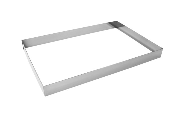 Schneider Tortenring "Rechteck", 38 x 58 x 5 cm, Edelstahl, Materialstärke: 1,5 mm, 155399