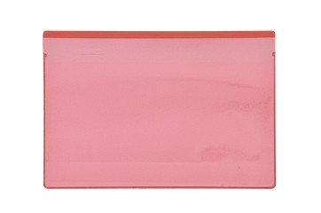 KROG Etikettentaschen - magnetisch, 120x80 mm A7, rot mit 1 Magnetstreifen, 5902091R