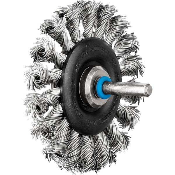 Pferd Rundbürste mit Schaft, gezopft RBG 7012/6 INOX 0,50, VE: 10 Stück, 43107014