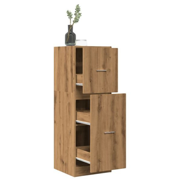vidaXL Apothekerschrank Artisan-Eiche 40x41x118 cm Holzwerkstoff, 855204
