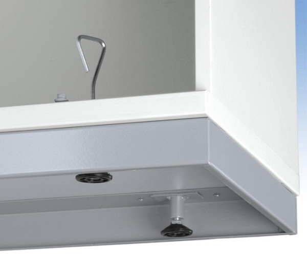 Deskin Stahlsockel MULTI M pro, Metall Alusilber RAL 9006, B 1000 x H 50 x T 400 mm, 270211