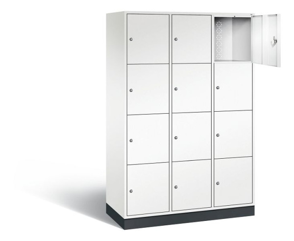 C+P XL-Schließfachschrank Intro, H1950xB1220xT490mm, Farbe: Verkehrsweiß, 8470-302 S10289