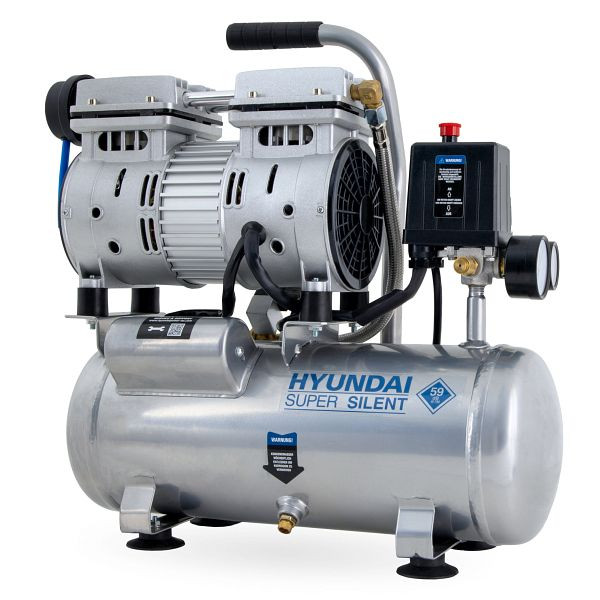 HYUNDAI Silent Kompressor, Druckbehältervolumen: 6 l, max. Ansaugleistung: 93 l/min, SAC55751