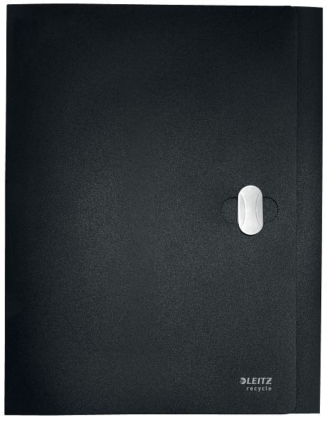 LEITZ 4623 Ablagebox Recycle, A4, 30 mm, PP, klimaneutral, schwarz, 4623-00-95