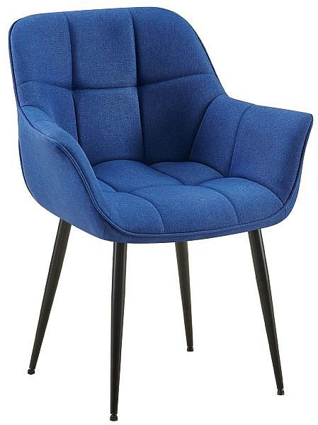 CLP Esszimmerstuhl Roseville Stoff, blau, 318304, 4251756455354