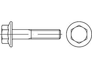 ART 10105 Sechskantschrauben mit Flansch MBN 10105 10.9 M 12 x 1,5 x 70 flZnnc-L flZn VE=S (100 Stück)
