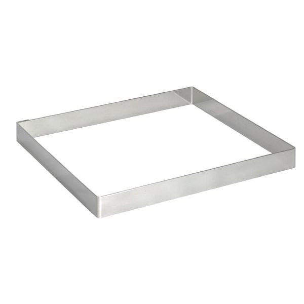 De Buyer Tortenring quadratisch 20cm, Präsentation von Hauptgerichten und Desserts, GM387