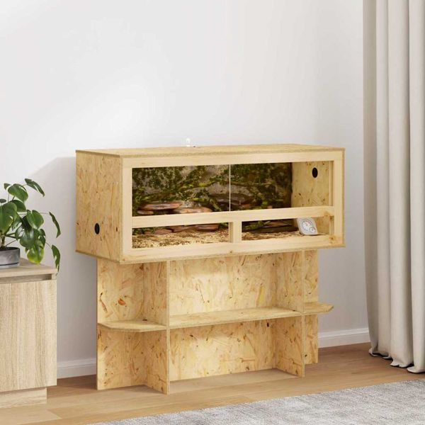 vidaXL Terrarium Braun 100 x 40 x 40 cm OSB, 876725