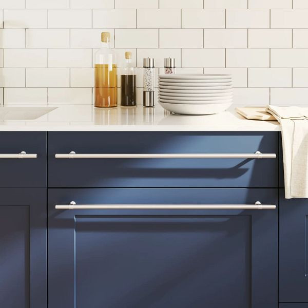 vidaXL Möbelgriffe 20 Stück Silbern 480 mm Edelstahl, 3203690