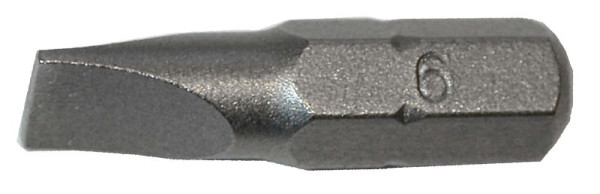 SW-Stahl Schraubendrehbit, 1/4", Schlitz, 6 mm, SB/4-6