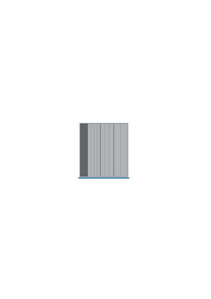 bott cubio Sortiment mit 12 Kompaktmulden 27 Steckwände, 1 Rinne mit 3 Steckwänden BxTxH: 650 x 650 x 28 mm, Kunststoff RAL 7011, 43020022