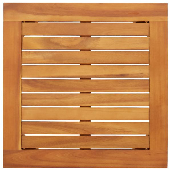 vidaXL 3-teiliges Garten-Bistro-Set mit Kissen aus massivem Akazienholz, 4106581